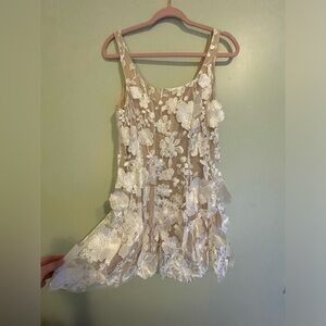 Fab’rik White Floral Dress